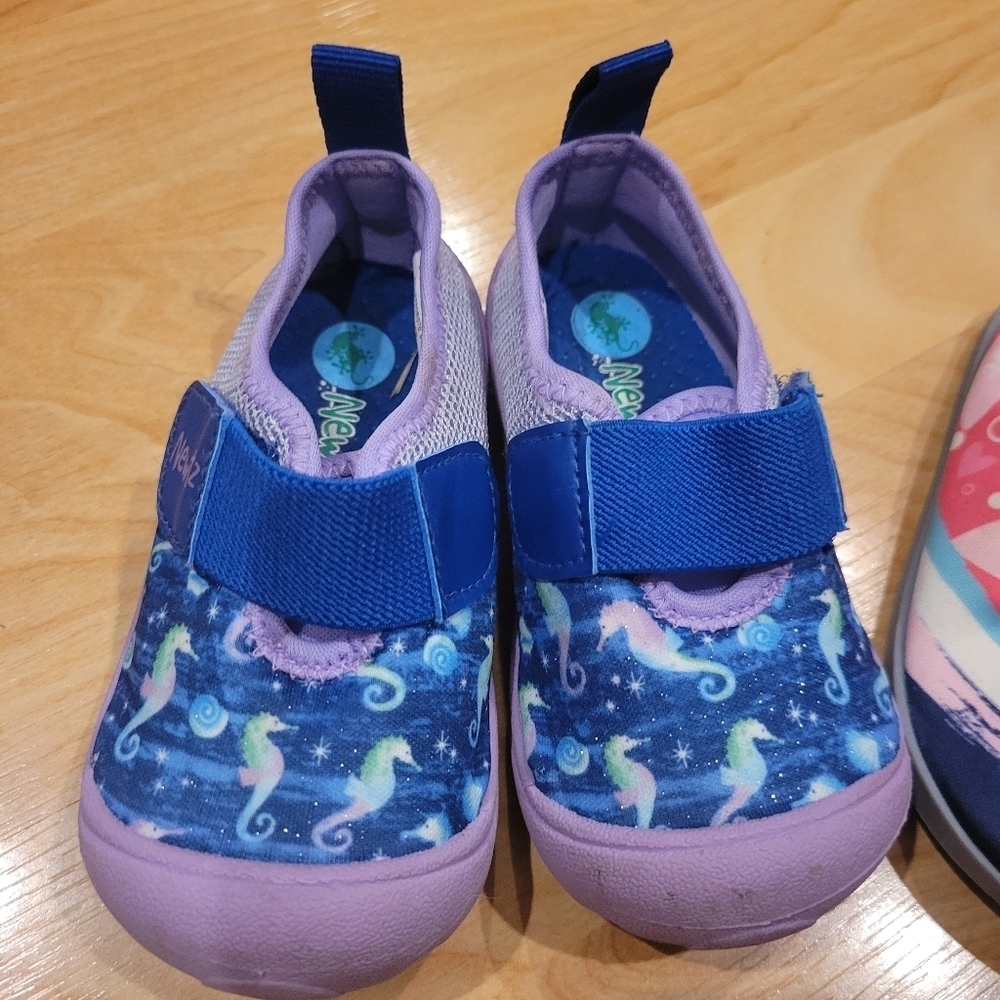 Baby Water Shoe Bundle Newtz Aqua Size 5 Size 6 - Picture 2 of 7
